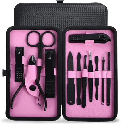 DOCOSS 12 IN 1 Manicure Kit Nail Cutter For Women Nail Cutter Set With Leather Case(300 g, Set of 1)