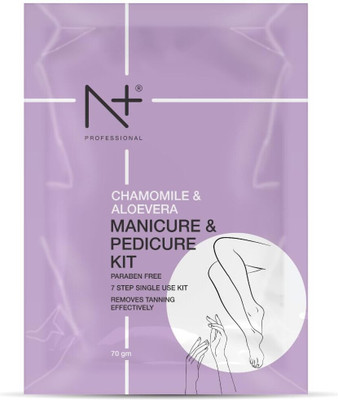N PLUS PROFESSIONAL Manicure & Pedicure Kit Chamomile & Aloevera Paraben Free Removes Tanning(70 g, Set of 1)