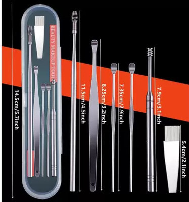 rudhar Ear Wax Cleaner Earwax Remover Stick Set(Pack of 1) (6 Pcs)(36 g, Set of 6)
