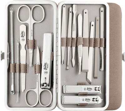 Beaute Secrets Manicure Set Nail Clippers Kit Manicure Pedicure Gift Set, 16Pcs Professional Stainless Steel Pedicure Care Tools Women Travel Grooming Kit with Portable PU Leather Case(16 g, Set of 16)