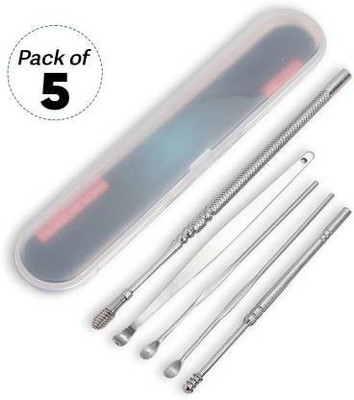 FOZZBY Ear Wax Remover Tool Kit with Storage Box (12 g, Set of 5)(28 g, Set of 5)