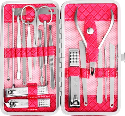 Beaute Secrets 18 In 1 Stainless Steel Manicure Pedicure Set(18 g, Set of 18)