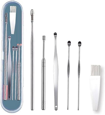 Jiwoo Professional Ear wax cleaner, reusable ear cleaning tools(6 g, Set of 6)