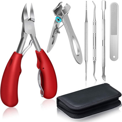 maycreate Ingrown Toenail Clippers for Ingrown or Thick Toenails,6PCS Opening Nail Clipper(200 g, Set of 6)