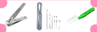 BZILO COMBO EARTOOL WAX CLEANER AND EARPICK AND NAIL CUTTER L_126(1 g, Set of 1)