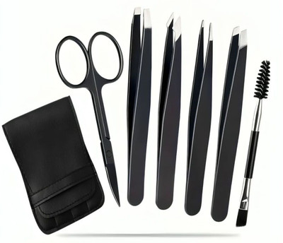 Koccido 6PCS Professional Eyebrow Tweezers Set for Women & Men(100 g, Set of 6)