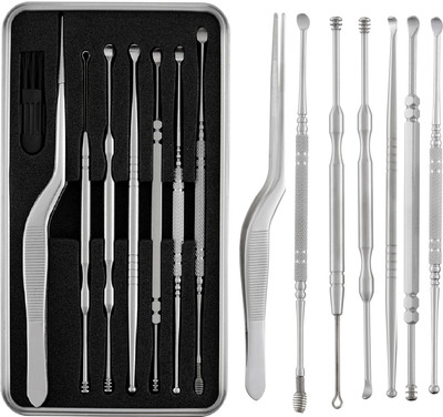 Beaute Secrets Reusable Ear Wax Cleaner Tool Set with Storage Box-Ear Wax Remover Tool Kit(7 ml, Set of 7)