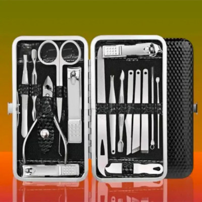 ghorela 16 Pcs Manicure Tool Kit Stainless Steel Nail Scissors Pedicure Tool pack 01(16 g, Set of 1)