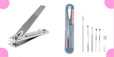 BZILO COMBO EARTOOL WAX CLEANER AND NAIL CUTTER P_176(1 g, Set of 1)
