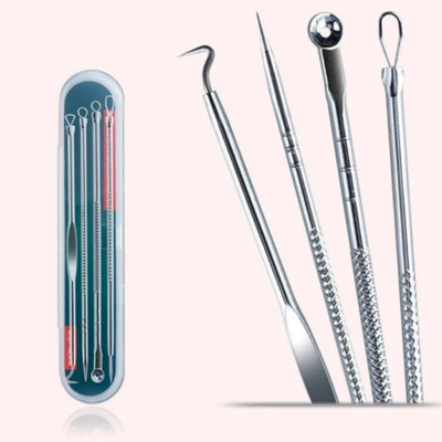 ghorela 4 Stainless Steel Blackhead Remover Needle (Pack of 4)(4 g, Set of 1)