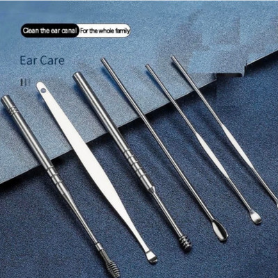 ghorela Ear Wax Cleaner Swab Spiral Ear Pick (Set of 6 Pieces)(6 g, Set of 1)