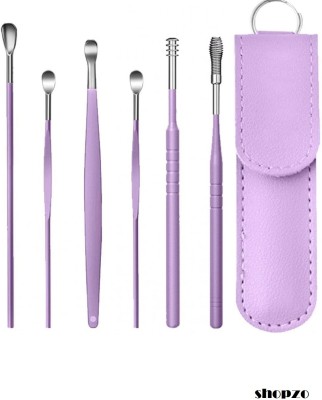 Taxila Ear Wax Remover Stainless Steel Earpick Removal Kit tool Kit(6 ml, Set of 6)