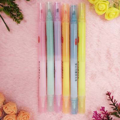 Parteet Magical Erasable Highlighter, Dual Tips Pens 1 Side Writing & 2 Side Eraser