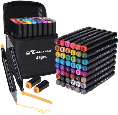 SANGOZ Classic Superfine Nib Sketch Pens(Set of 48, Random)
