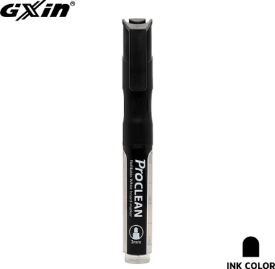 GXIN Proclean Whiteboard Marker | Easily Erasable Ink | Refillable Whiteboard Marker(Set of 1, Black)