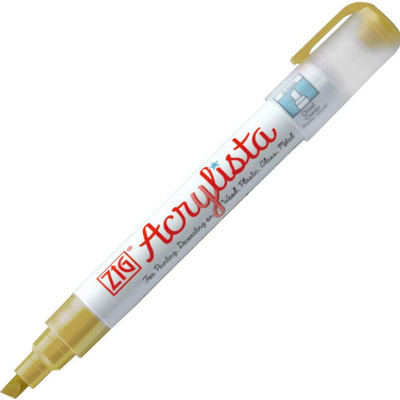 Zig ACRYLISTA PERMANENT MARKER(Set of 1, GOLD INK MADE IN JAPAN)