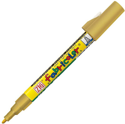 Zig Fabricolor Marker PFC-20 101(Set of 1, Gold)