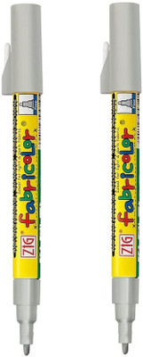 Zig Fabricolor Marker PFC-20/102(Set of 2, Silver)