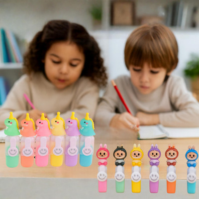 Bella n Bloom Premium Highlighter Set with Unique Designs – 12 Pcs(Set of 12, Multicolor)