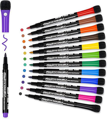 JITAHARAY 12 pcs Magnetic Whiteboard(Set of 12, Multicolor)