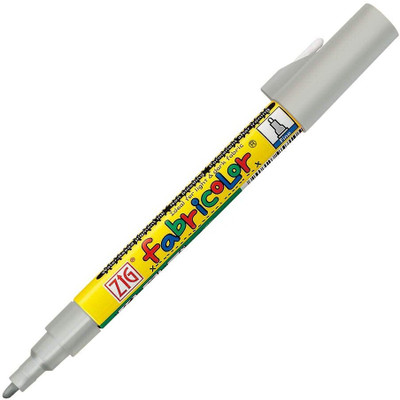 Zig Fabricolor Marker PFC-20 102(Set of 1, Silver)