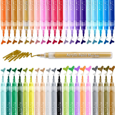 Arrolliant AROOLLAINT acrylic marker set of 12(Set of 12, Multicolor)
