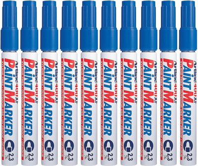 Artline 400XF Paint Markers for Wood, Plastic, and Canvas(Set of 10, Blue)