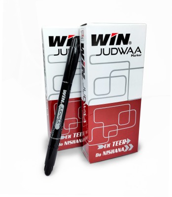 Win Judwaa CD/DVD/OHP Markers 20 Black|Smudge Proof|Multipurpose Use|Home & Office(Set of 20, Black)