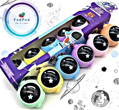 FabPak Cute Space Theme Stackable highlighter pen- (Set of 5 colors)(Set of 6, Multicolor)