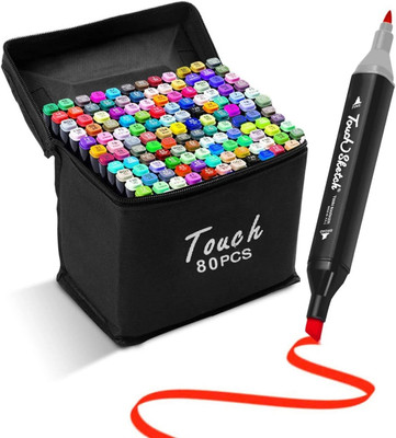Modinity 80pcs art marker pens(Set of 80, Multicolor)