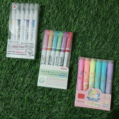 HARDSOSH (Pack of 3 Combo) Roller Curve Pen, 2 liner Pen & 1 Roller Highlighter for kids(Set of 18, Multicolor)