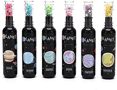 AncientKart Space Kids Bottle Highlighter set of 6(Set of 6, Multicolor)
