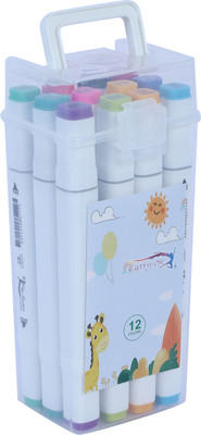 Urban Magic Dual Tip Markers(Set of 12, Multicolor)