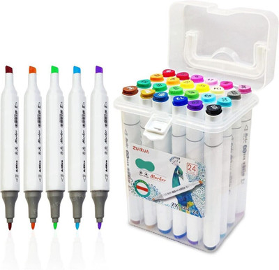 Kreative Kraft Art Markers Set Drawing Markers (24pcs)(Set of 24, Multicolor)