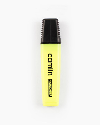 Camlin Highlighter Yellow PO10(Set of 10, Yellow)