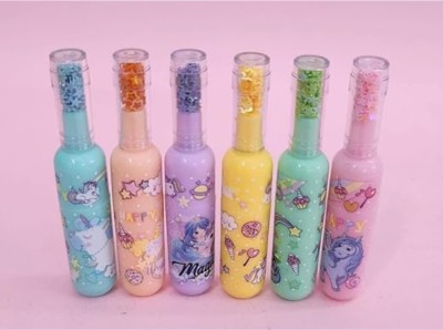RHINETOYS Rhinetoy Unicorn Highlighter, ideal for girls, Kids study, or gifts.(Set of 6, Multicolor)