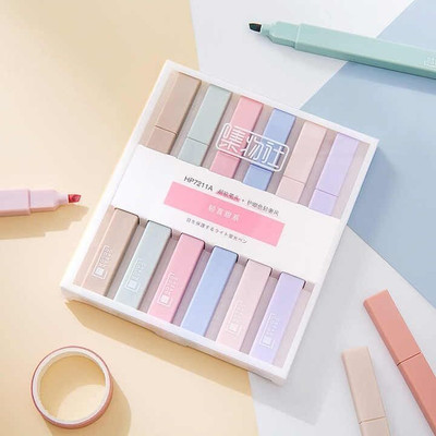 ARJ Aesthetic Pastel Cute Highlighters | Mild Colors With Soft Chisel Tip | No Bleed(Set of 6, Multicolor)