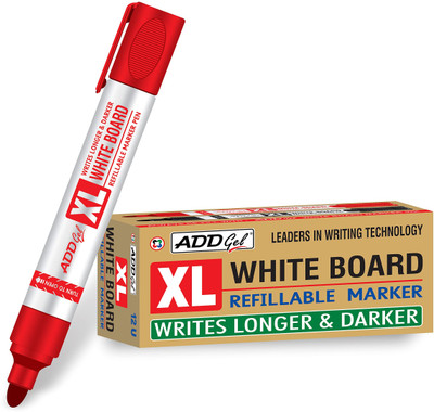 Add Gel XL WHITEBOARD MARKER(Set of 10, Red)