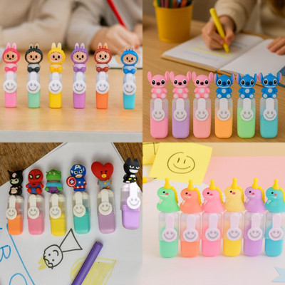 Bella n Bloom Premium Highlighter Set with Unique Designs – 24 Pcs(Set of 24, Multicolor)