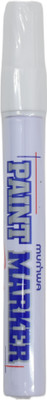 Hunny - Bunch Munhwa White Paint Marker For Metal, Wood, Black Paper, Plastic, Ceramic Etc(Set of 1, White)