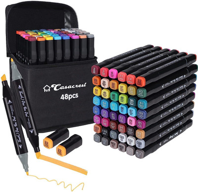 hexa hub 48 color art marker(Set of 48, Multicolor)