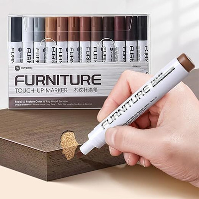 KVVTRADES Furniture Touch Up Markers 8 Wood Colors(Set of 8, Multicolor)