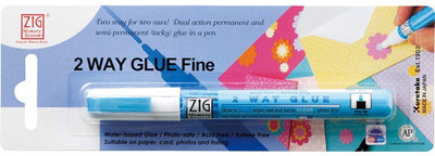 Zig MEMORY SYSTEM 2 WAY GLUE Squeeze & Roll Blister Glue [MSB-20M/P](Set of 1, WHITE MADE IN JAPAN)
