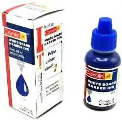 Camlin Kokuyo White board ink blue 15 ml pack of 10 bottles 15 ml Marker Refill(Blue)
