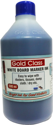 GoldClass 500ml Whiteboard Marker ink Blue-011 Stamp Pad Ink(500 ml)