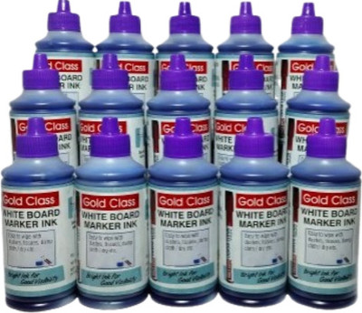 GoldClass GOLD CLASS WHITE BORD MARKER INK 100ML (pack of 15) 100 ml Marker Refill(Blue)