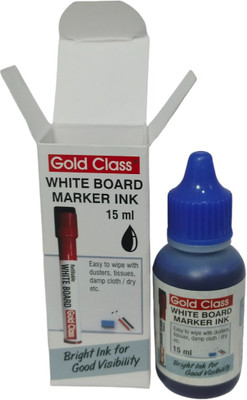 GoldClass Gold Class White Board Marker Ink Easily Refillable Tip 15 ml Marker Refill(Blue)