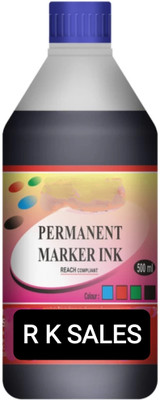 R K SALES R K Permanent Marker Ink 500ml, Black, Pack of 1 Units 500 ml Marker Refill(Black)