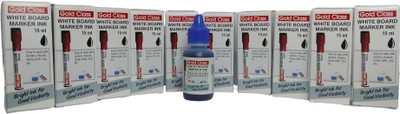 GoldClass Combo Pack of White Board Marker Bottled Ink (Blue) 15ML Each Easily refillable 15 ml Marker Refill(Blue)