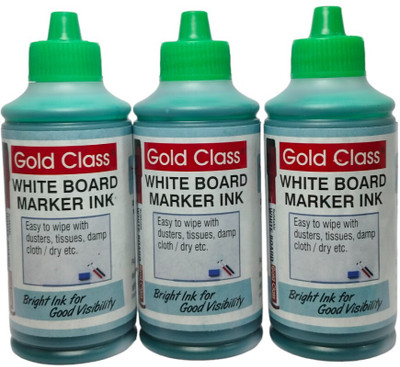 GoldClass GOLD CLASS WHITE BOARD MARKER INK 100ML(PACK OF 2) GREEN MARKER REFILL INK 100 ml Marker Refill(Green)